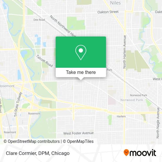 Clare Cormier, DPM map