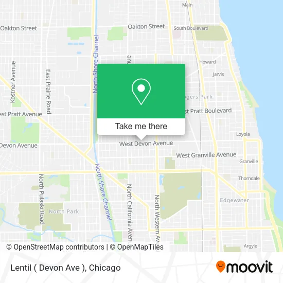 Mapa de Lentil ( Devon Ave )
