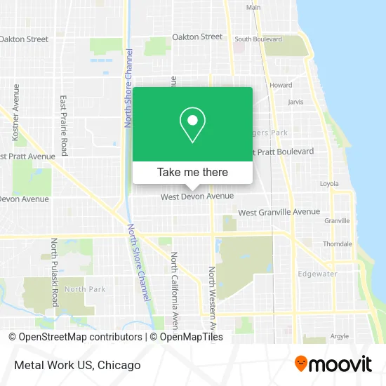 Mapa de Metal Work US