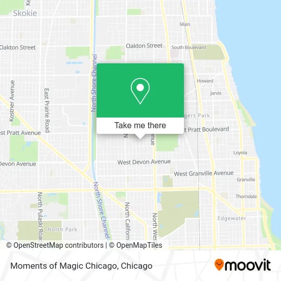 Moments of Magic Chicago map
