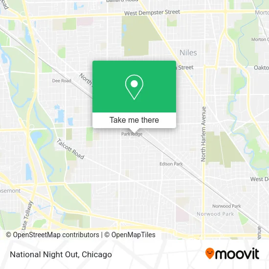 National Night Out map