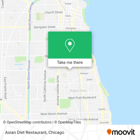 Asian Diet Restaurant map