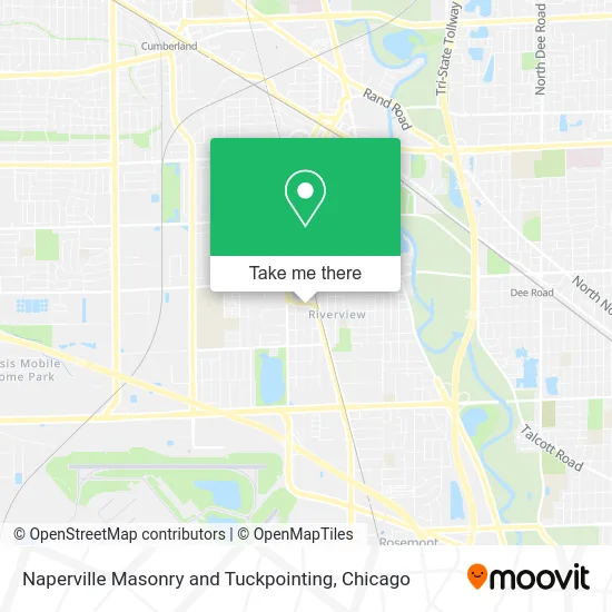 Naperville Masonry and Tuckpointing map