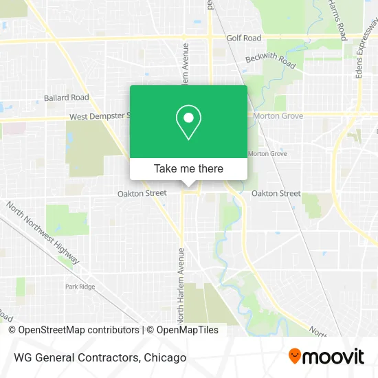 WG General Contractors map