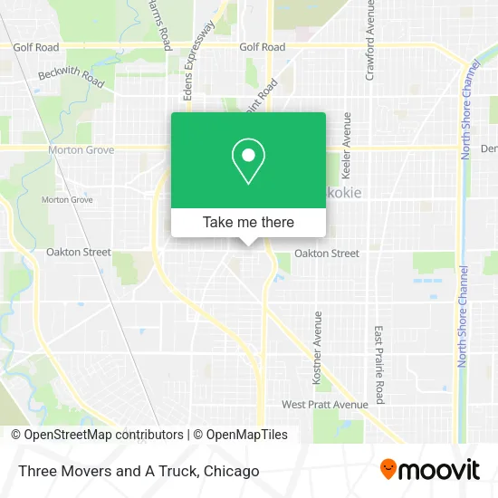 Mapa de Three Movers and A Truck