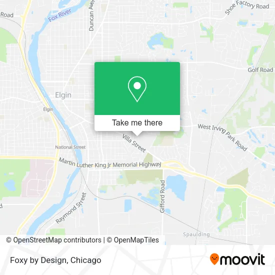 Foxy by Design map