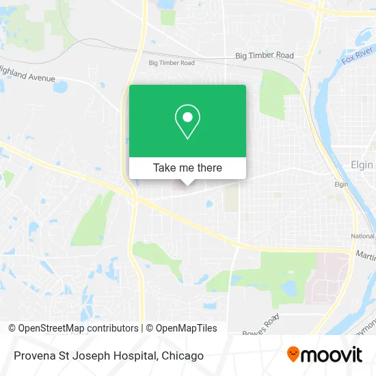 Provena St Joseph Hospital map