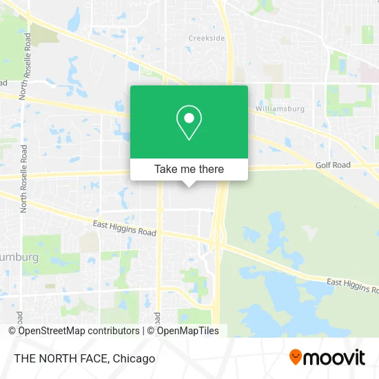 THE NORTH FACE map