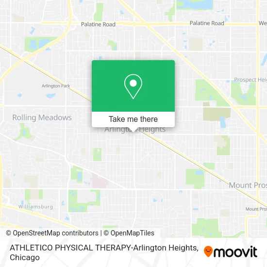 ATHLETICO PHYSICAL THERAPY-Arlington Heights map