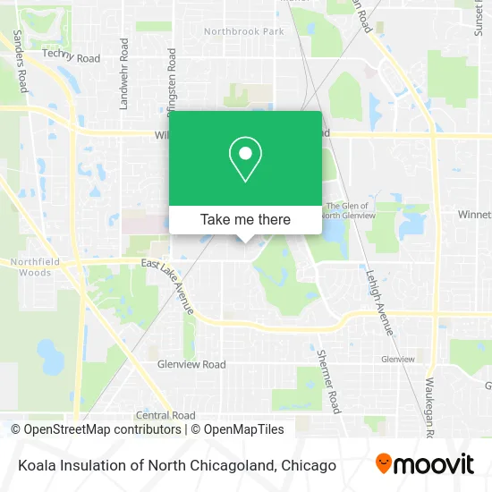 Koala Insulation of North Chicagoland map