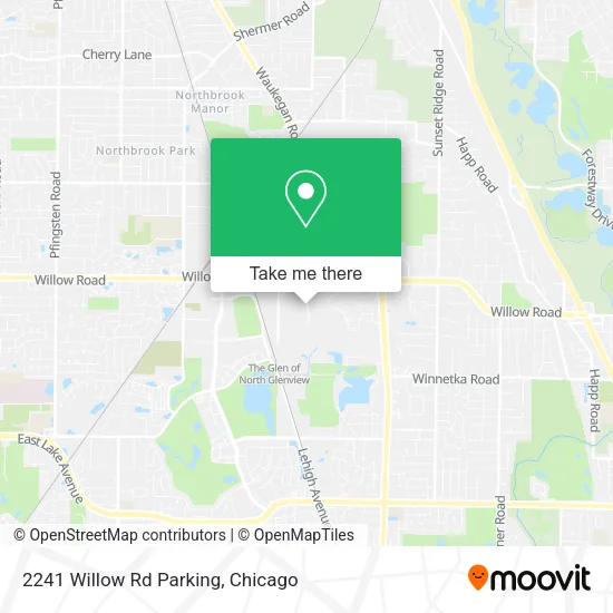 2241 Willow Rd Parking map
