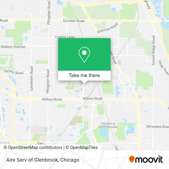 Mapa de Aire Serv of Glenbrook