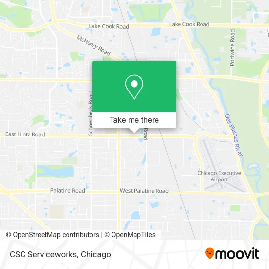 Mapa de CSC Serviceworks