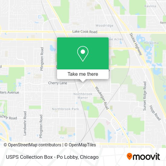 USPS Collection Box - Po Lobby map