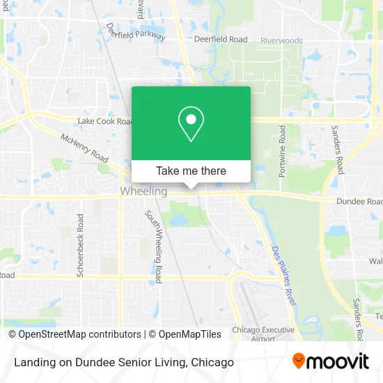 Mapa de Landing on Dundee Senior Living