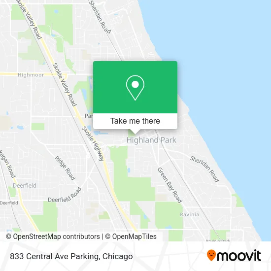 833 Central Ave Parking map