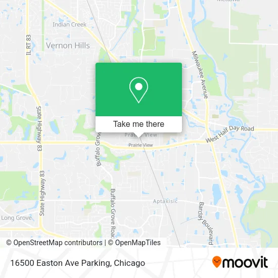 16500 Easton Ave Parking map