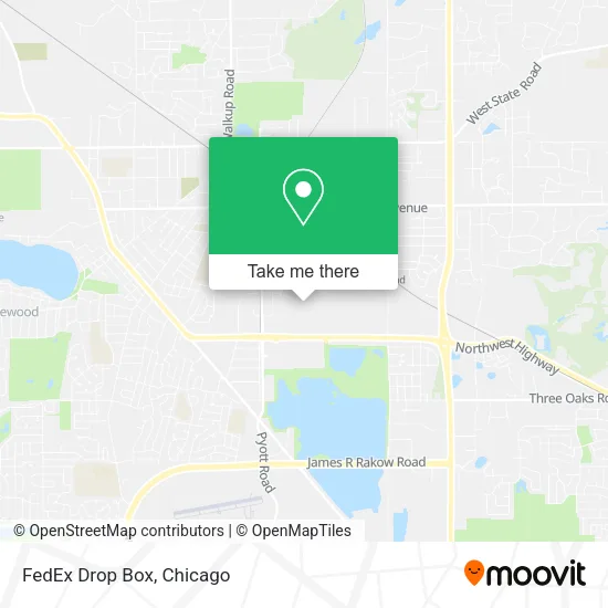 Mapa de FedEx Drop Box