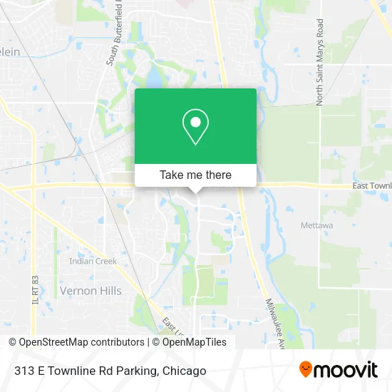 313 E Townline Rd Parking map
