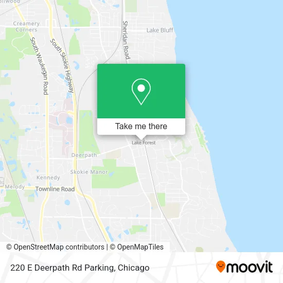 220 E Deerpath Rd Parking map