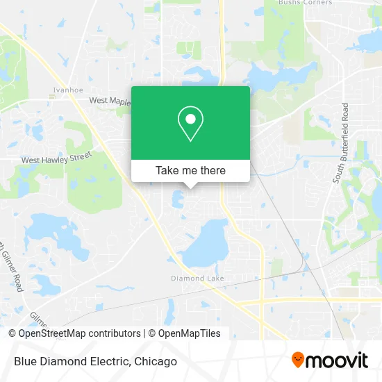 Blue Diamond Electric map