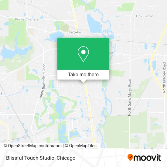 Mapa de Blissful Touch Studio