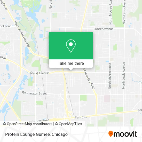 Protein Lounge Gurnee map