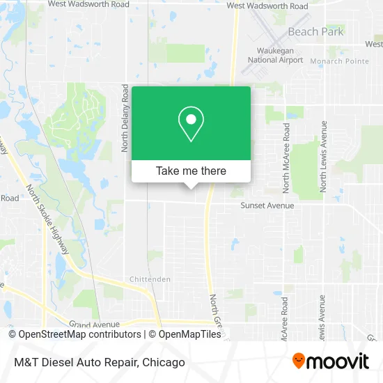 M&T Diesel Auto Repair map