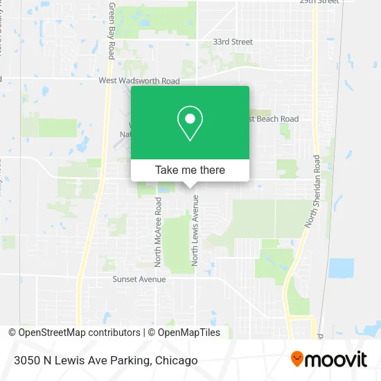 3050 N Lewis Ave Parking map