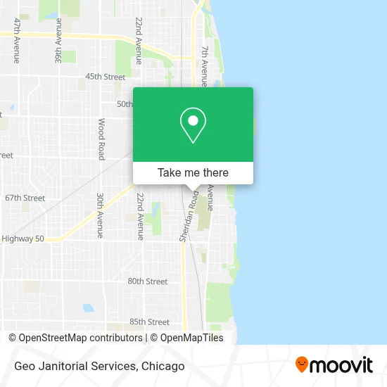 Geo Janitorial Services map