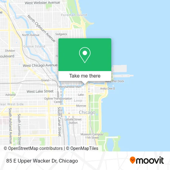85 E Upper Wacker Dr map
