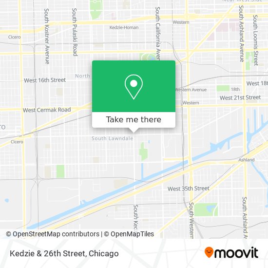 Kedzie & 26th Street map