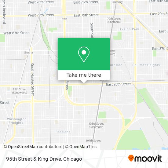95th Street & King Drive map