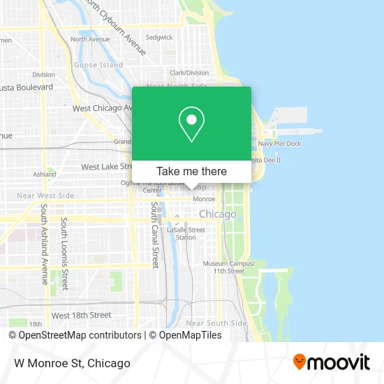 W Monroe St map