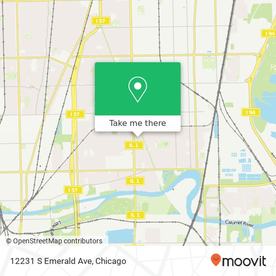 Mapa de 12231 S Emerald Ave