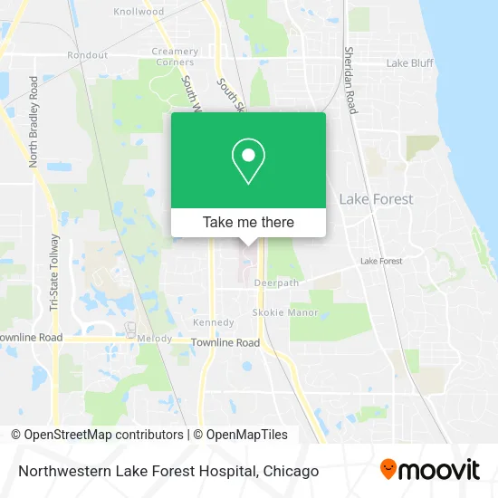 Northwestern Lake Forest Hospital map