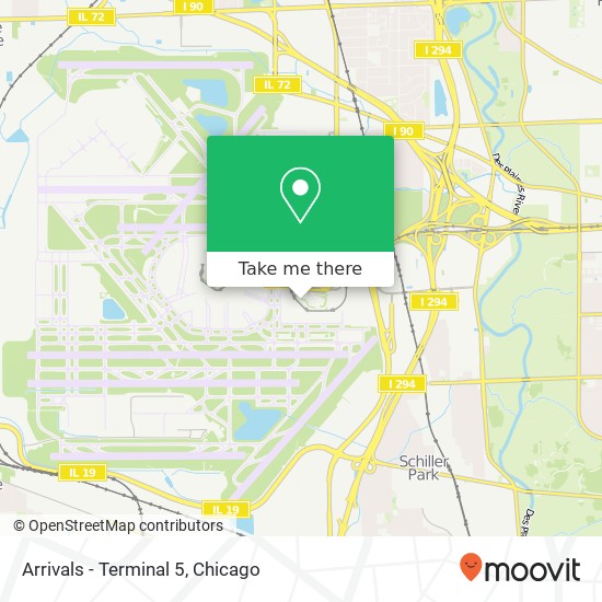 Arrivals - Terminal 5 map