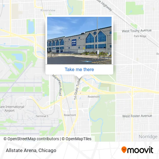 Allstate Arena map