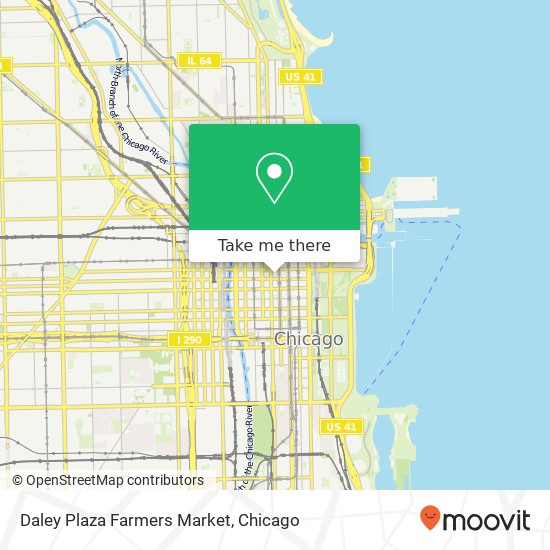 Daley Plaza Farmers Market map