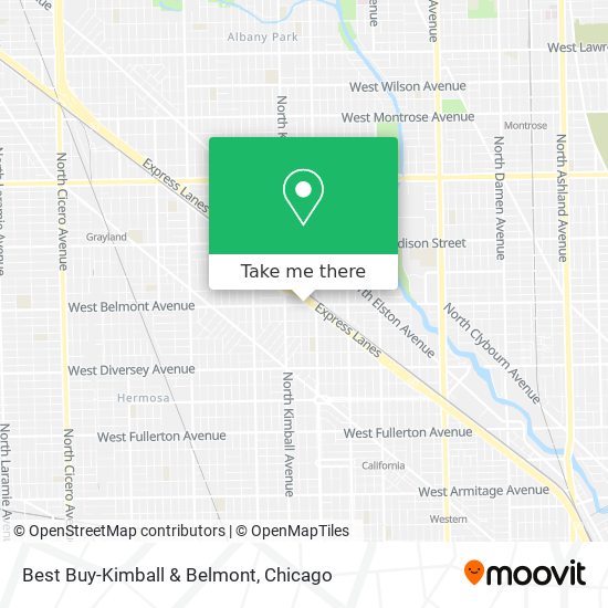 How to get to Best Buy-Kimball & Belmont in Chicago by Bus, Chicago 'L' or  Train?