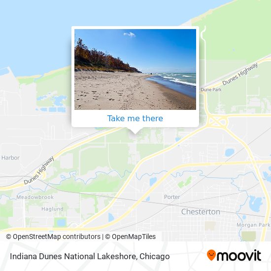 Indiana Dunes National Lakeshore map