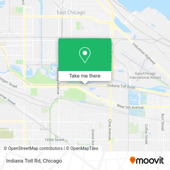 Indiana Toll Rd map