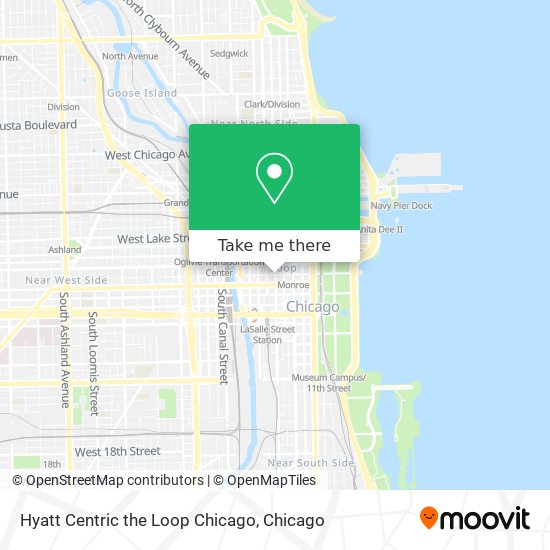 Hyatt Centric the Loop Chicago map