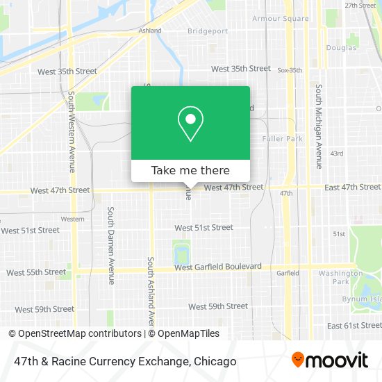 47th & Racine Currency Exchange map