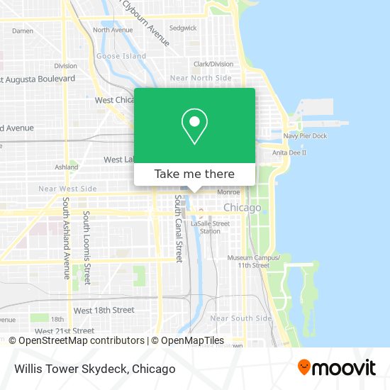 Willis Tower Skydeck map