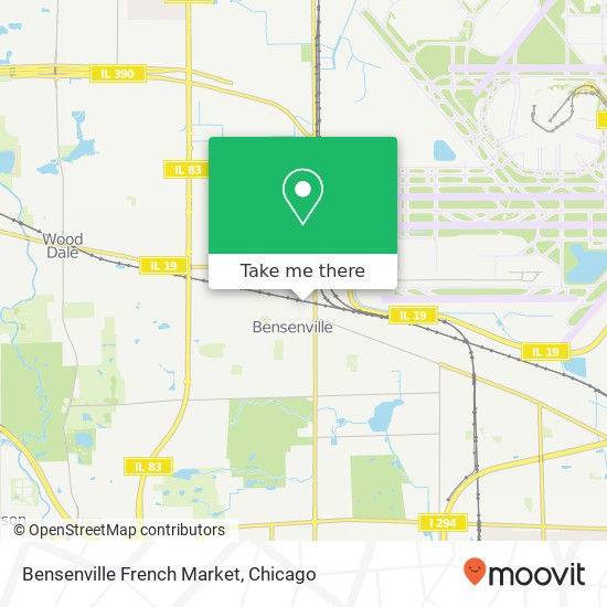 Mapa de Bensenville French Market