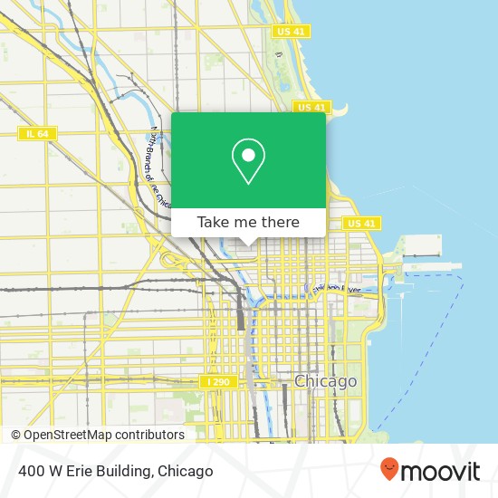 400 W Erie Building map