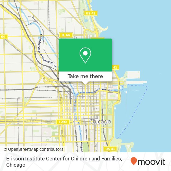 Mapa de Erikson Institute Center for Children and Families