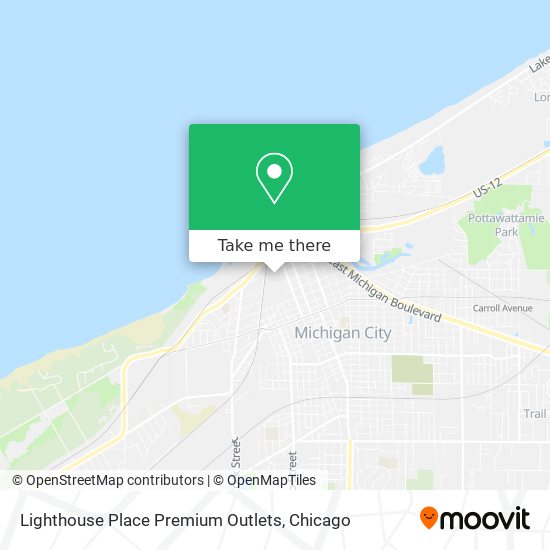 Mapa de Lighthouse Place Premium Outlets