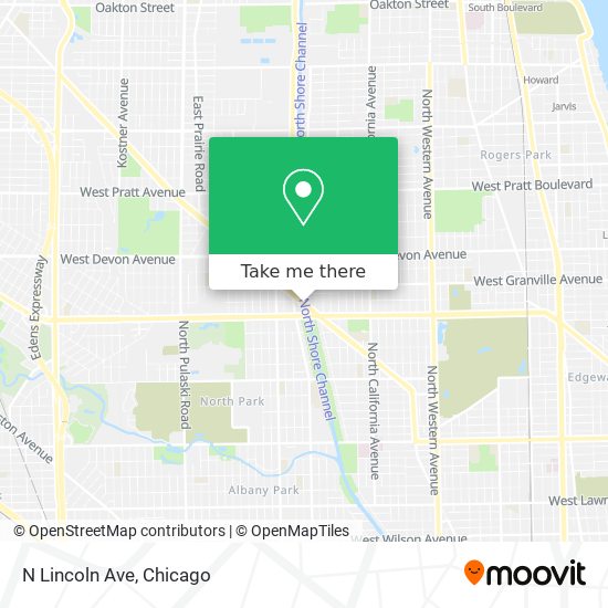 N Lincoln Ave map